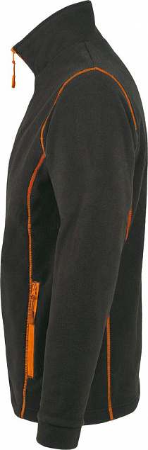 Куртка мужская Nova Men 200, темно-серая с оранжевым с логотипом в Нефтекамске заказать по выгодной цене в кибермаркете AvroraStore
