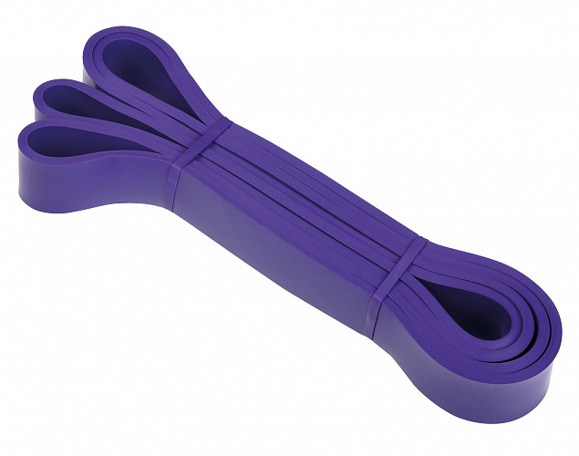 Фитнес-резинка STRONG POWER, сопротивление весу ок. 15,9-38,6 кг, фиолетовый с логотипом в Нефтекамске заказать по выгодной цене в кибермаркете AvroraStore