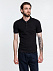 Рубашка поло мужская Adam, черная с логотипом в Нефтекамске заказать по выгодной цене в кибермаркете AvroraStore