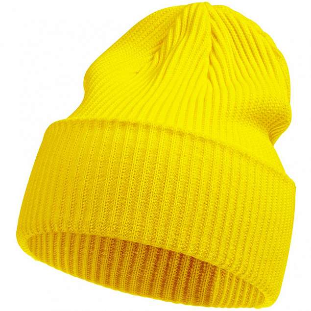 Шапка Franky, желтая с логотипом в Нефтекамске заказать по выгодной цене в кибермаркете AvroraStore