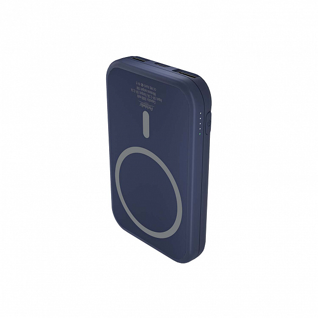 Внешний аккумулятор, Ultima Wireless Magnetic, 5000 mah, черный с логотипом в Нефтекамске заказать по выгодной цене в кибермаркете AvroraStore
