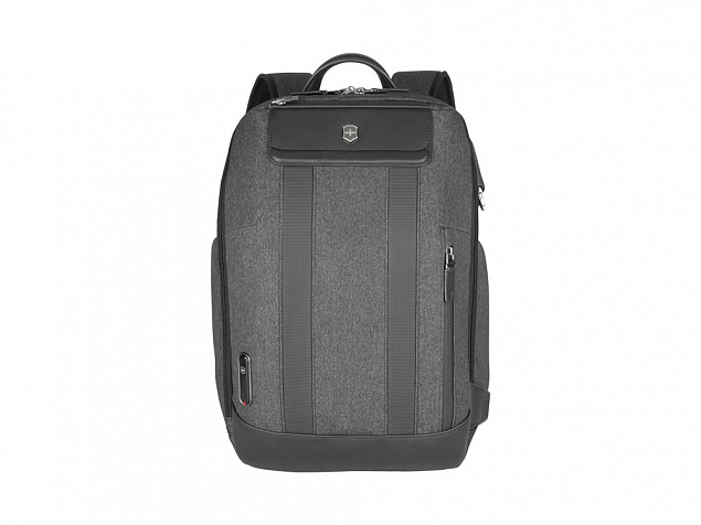 Рюкзак VICTORINOX Architecture Urban2 City Backpack 14'', серый, полиэстер / кожа, 30x19x42 см, 17 л с логотипом в Нефтекамске заказать по выгодной цене в кибермаркете AvroraStore