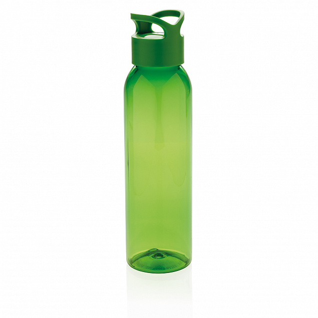 Герметичная бутылка для воды из AS-пластика, зеленая с логотипом в Нефтекамске заказать по выгодной цене в кибермаркете AvroraStore