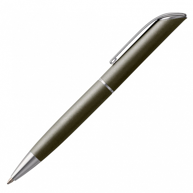 Ручка шариковая Glide, темно-серая с логотипом в Нефтекамске заказать по выгодной цене в кибермаркете AvroraStore