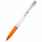 Ручка пластиковая Milana, оранжевая с логотипом в Нефтекамске заказать по выгодной цене в кибермаркете AvroraStore