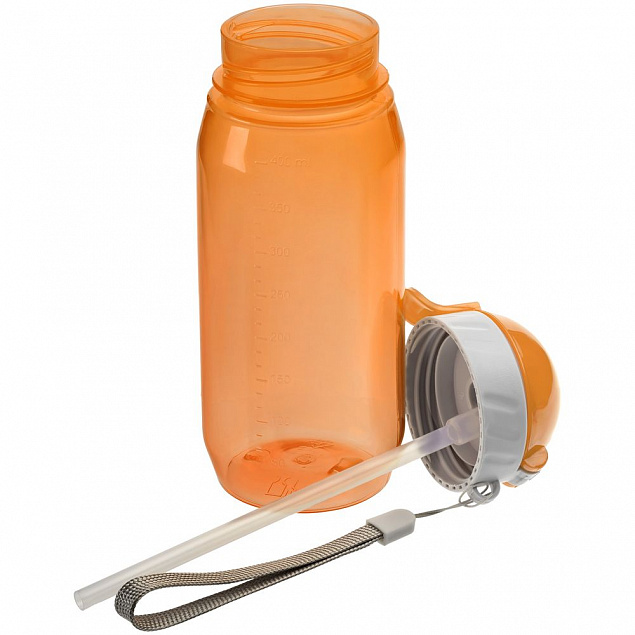 Бутылка для воды Aquarius, оранжевая с логотипом в Нефтекамске заказать по выгодной цене в кибермаркете AvroraStore