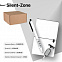 Набор подарочный SILENT-ZONE: бизнес-блокнот, ручка, наушники, коробка, стружка, бело-черный с логотипом в Нефтекамске заказать по выгодной цене в кибермаркете AvroraStore