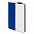 Бизнес-блокнот UNI, A5, бело-синий, мягкая обложка, в линейку, черное ляссе с логотипом в Нефтекамске заказать по выгодной цене в кибермаркете AvroraStore
