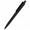 Ручка пластиковая Agata софт-тач, чёрная с логотипом в Нефтекамске заказать по выгодной цене в кибермаркете AvroraStore