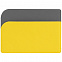 Чехол для карточек Dual, желтый с логотипом в Нефтекамске заказать по выгодной цене в кибермаркете AvroraStore