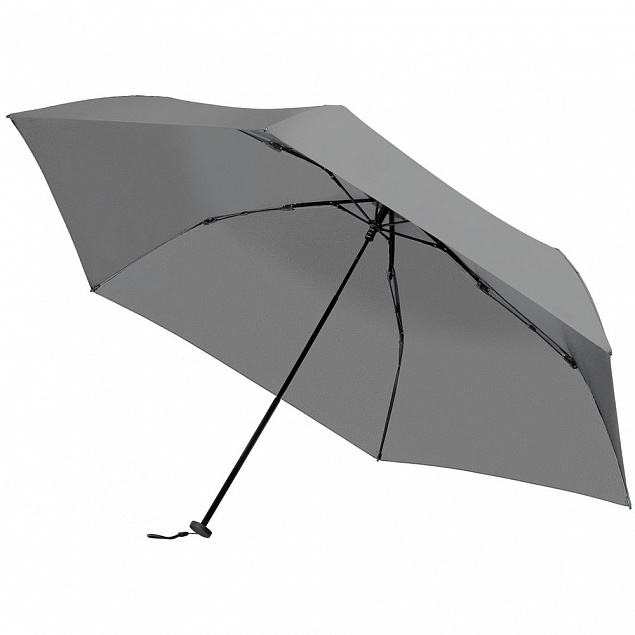 Зонт складной Luft Trek, серый с логотипом в Нефтекамске заказать по выгодной цене в кибермаркете AvroraStore