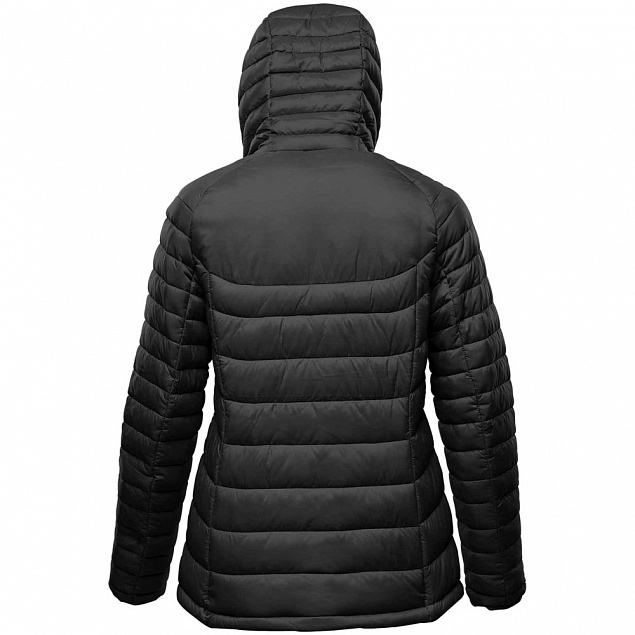 Куртка компактная женская Stavanger, черная с логотипом в Нефтекамске заказать по выгодной цене в кибермаркете AvroraStore