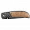 Складной нож Stinger S055B, коричневый с логотипом в Нефтекамске заказать по выгодной цене в кибермаркете AvroraStore