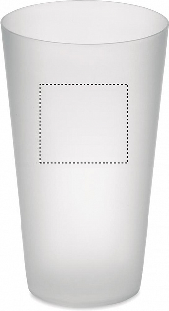 Frosted PP cup 550 ml с логотипом в Нефтекамске заказать по выгодной цене в кибермаркете AvroraStore