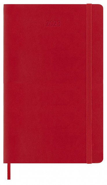 Еженедельник Moleskine Classic Soft Large, красный с логотипом в Нефтекамске заказать по выгодной цене в кибермаркете AvroraStore