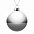 Елочный шар Finery Gloss, 10 см, глянцевый белый с логотипом в Нефтекамске заказать по выгодной цене в кибермаркете AvroraStore