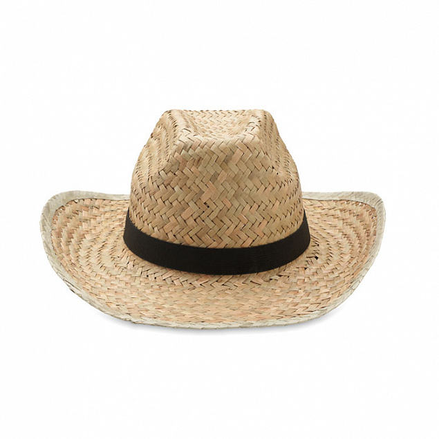 Ковбойская шляпа из натуральной с логотипом в Нефтекамске заказать по выгодной цене в кибермаркете AvroraStore