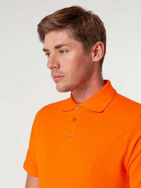 Рубашка поло Virma light, оранжевая с логотипом в Нефтекамске заказать по выгодной цене в кибермаркете AvroraStore