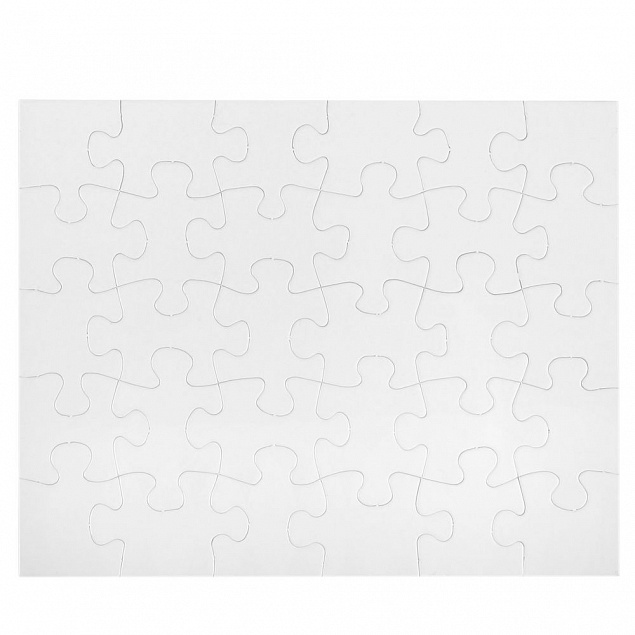 Пазл Tricky для сублимационной печати, белый с логотипом в Нефтекамске заказать по выгодной цене в кибермаркете AvroraStore