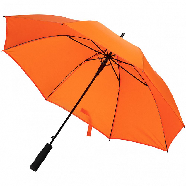 Зонт-трость Color Play, оранжевый с логотипом в Нефтекамске заказать по выгодной цене в кибермаркете AvroraStore