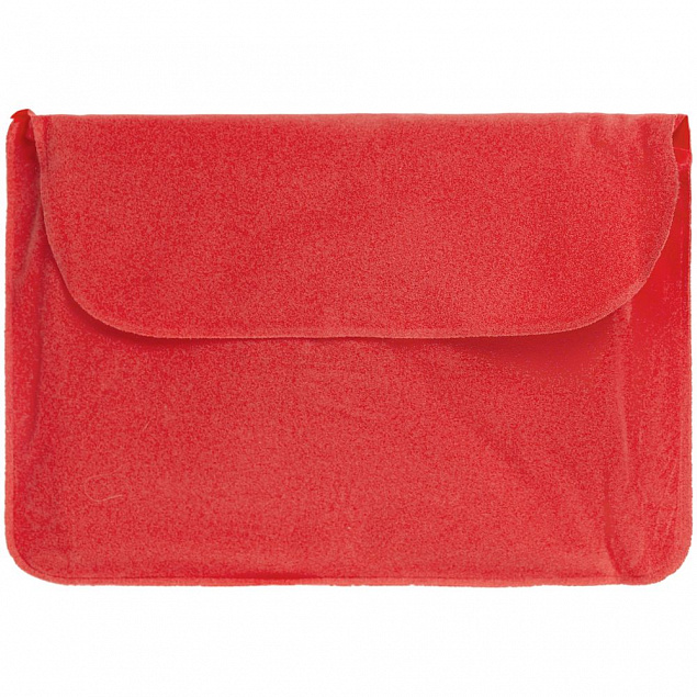 Надувная подушка под шею в чехле Sleep, красная с логотипом в Нефтекамске заказать по выгодной цене в кибермаркете AvroraStore