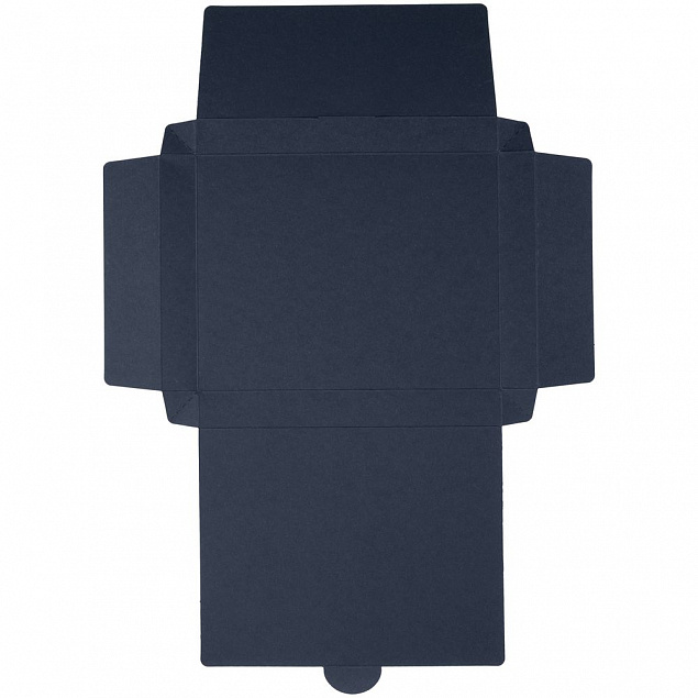 Коробка самосборная Flacky Slim, синяя с логотипом в Нефтекамске заказать по выгодной цене в кибермаркете AvroraStore