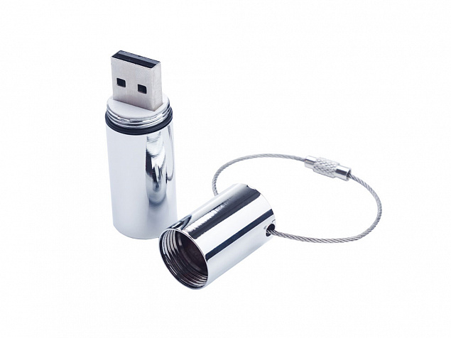 USB 3.0- флешка на 64 Гб «Цилиндр» с логотипом в Нефтекамске заказать по выгодной цене в кибермаркете AvroraStore