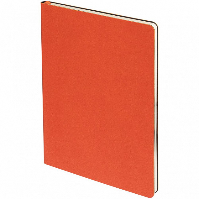 Блокнот Verso в клетку, оранжевый с логотипом в Нефтекамске заказать по выгодной цене в кибермаркете AvroraStore