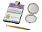 Набор Чувства: шариковая ручка, зеркало, визитница, золотистый (Р) с логотипом в Нефтекамске заказать по выгодной цене в кибермаркете AvroraStore