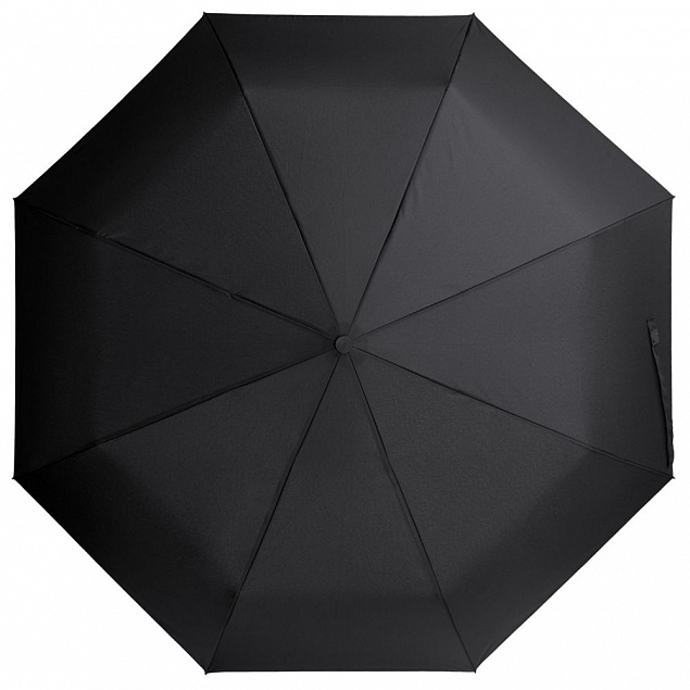 Складной зонт Hogg Trek, черный с логотипом в Нефтекамске заказать по выгодной цене в кибермаркете AvroraStore