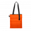 Шоппер Superbag Bubble, с кнопкой (оранжевый с черным) с логотипом в Нефтекамске заказать по выгодной цене в кибермаркете AvroraStore