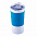 Термокружка вакуумная 'Funny" белая, синяя, силикон с логотипом в Нефтекамске заказать по выгодной цене в кибермаркете AvroraStore
