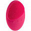 Силиконовая щетка для лица FC03, розовая с логотипом в Нефтекамске заказать по выгодной цене в кибермаркете AvroraStore