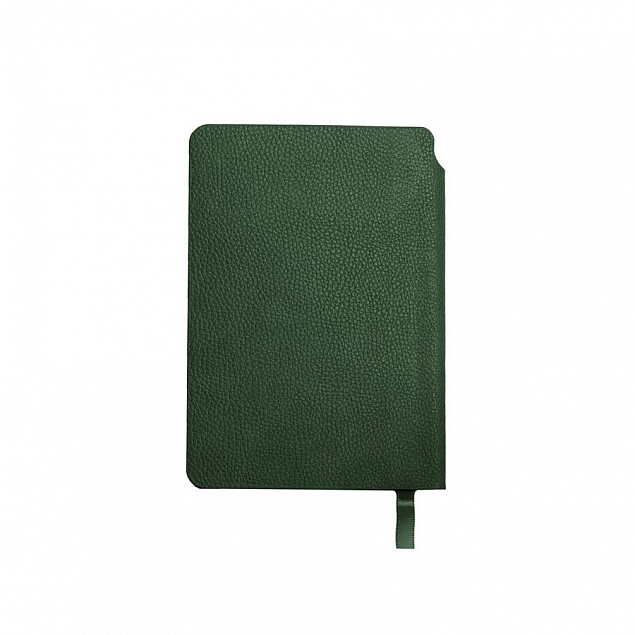 Ежедневник недатированный SALLY, A6, темно-зеленый, кремовый блок с логотипом в Нефтекамске заказать по выгодной цене в кибермаркете AvroraStore