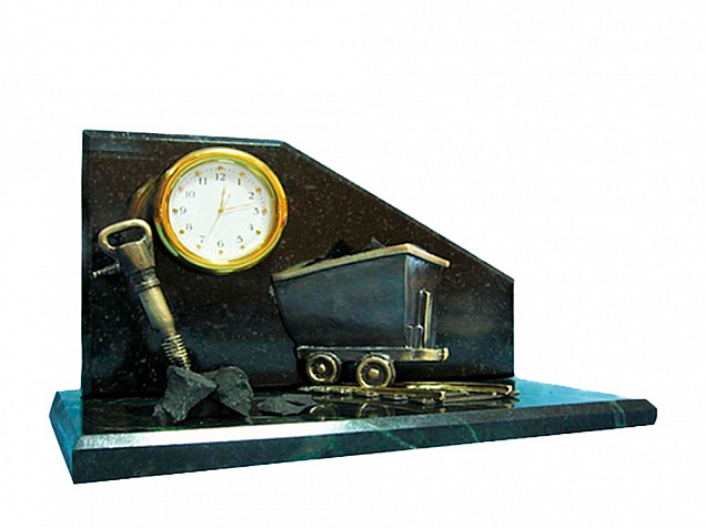 Настольный часы «Угольный натюрморт» с логотипом в Нефтекамске заказать по выгодной цене в кибермаркете AvroraStore