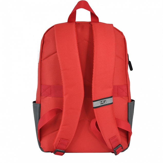 Рюкзак Eclat, красный/серый, 43 x 31 x 10 см, 100% полиэстер 600D с логотипом в Нефтекамске заказать по выгодной цене в кибермаркете AvroraStore