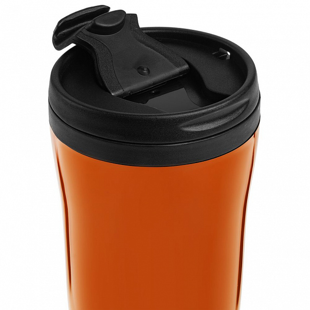 Термостакан Sagga, оранжевый с логотипом в Нефтекамске заказать по выгодной цене в кибермаркете AvroraStore