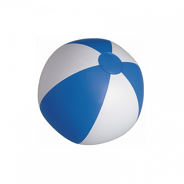 SUNNY Мяч пляжный надувной; бело-синий, 28 см, ПВХ с логотипом в Нефтекамске заказать по выгодной цене в кибермаркете AvroraStore