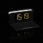 Часы настольные с беспроводным зарядным устройством Pitstop, черные с логотипом в Нефтекамске заказать по выгодной цене в кибермаркете AvroraStore
