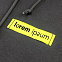 Лейбл тканевый Epsilon, S, желтый неон с логотипом в Нефтекамске заказать по выгодной цене в кибермаркете AvroraStore