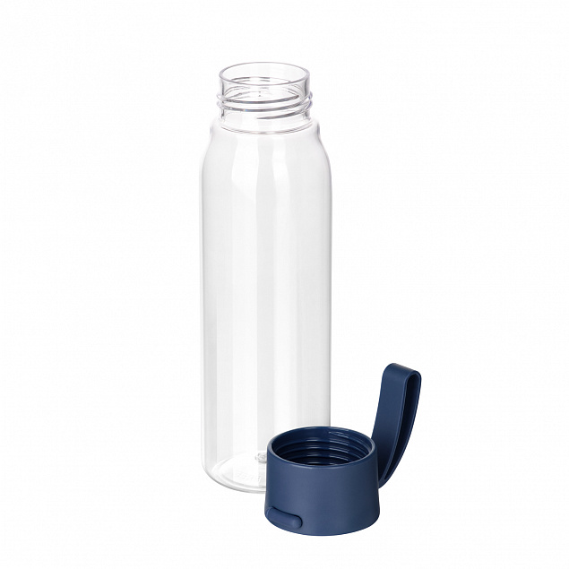 Спортивная бутылка для воды, Step, 550 ml, синяя с логотипом в Нефтекамске заказать по выгодной цене в кибермаркете AvroraStore