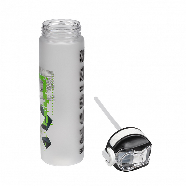 Бутылка для воды Flip, белая INSPIRE с логотипом в Нефтекамске заказать по выгодной цене в кибермаркете AvroraStore
