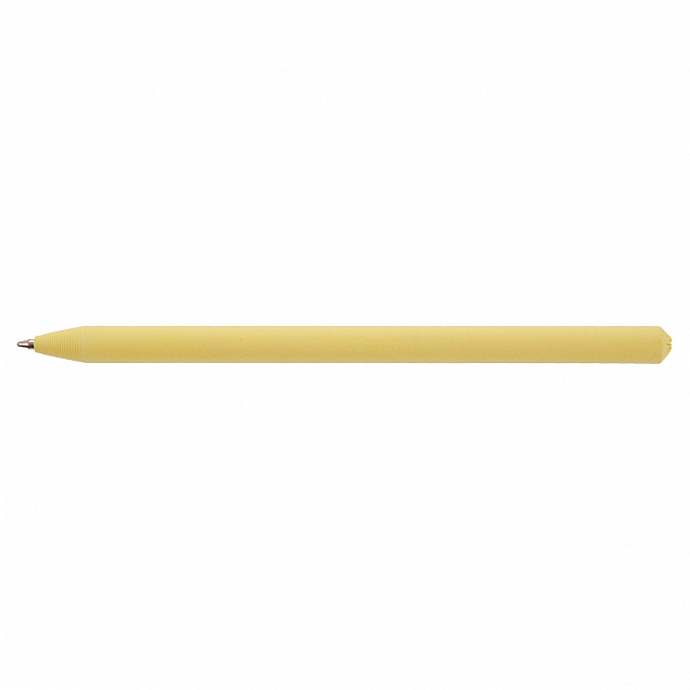 Эко ручка, желтая с логотипом в Нефтекамске заказать по выгодной цене в кибермаркете AvroraStore