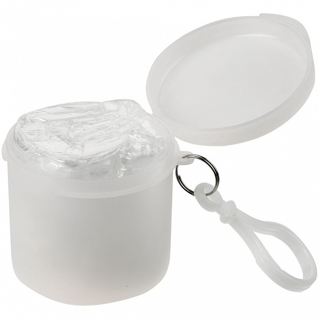Дождевик в футляре Trifle, белый с логотипом в Нефтекамске заказать по выгодной цене в кибермаркете AvroraStore