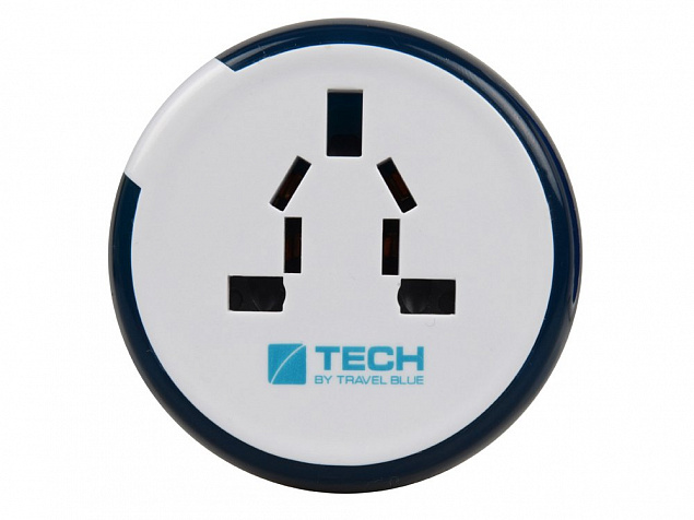 Адаптер с 2-мя USB-портами Twist & Slide с логотипом в Нефтекамске заказать по выгодной цене в кибермаркете AvroraStore