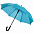 Зонт-трость Undercolor с цветными спицами, голубой с логотипом в Нефтекамске заказать по выгодной цене в кибермаркете AvroraStore