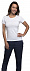 Футболка стретч женская MIAMI 170 белая с логотипом в Нефтекамске заказать по выгодной цене в кибермаркете AvroraStore