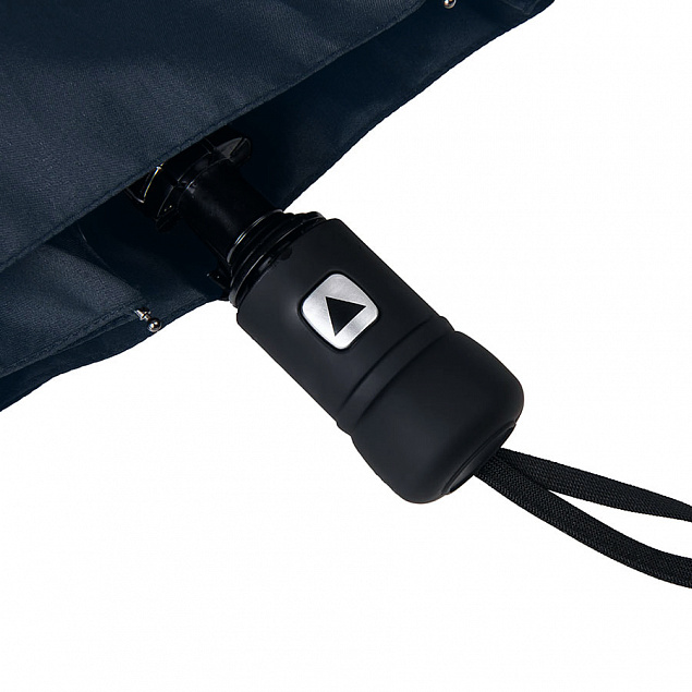 Зонт MANCHESTER складной, полуавтомат; темно-синий; D=100 см; нейлон с логотипом в Нефтекамске заказать по выгодной цене в кибермаркете AvroraStore
