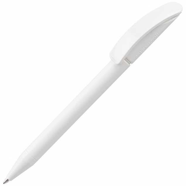 Ручка шариковая Prodir DS3 TPP Antibacterial, белая с логотипом в Нефтекамске заказать по выгодной цене в кибермаркете AvroraStore