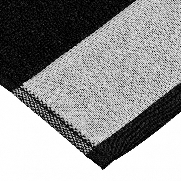 Полотенце Etude, среднее, черное с логотипом в Нефтекамске заказать по выгодной цене в кибермаркете AvroraStore